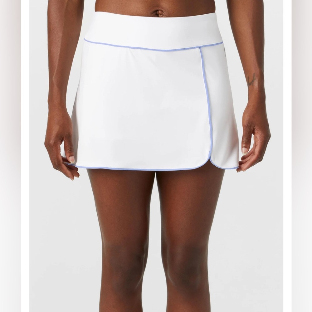 Head Women's Training Breakpoint Skirt White with Blue Trim